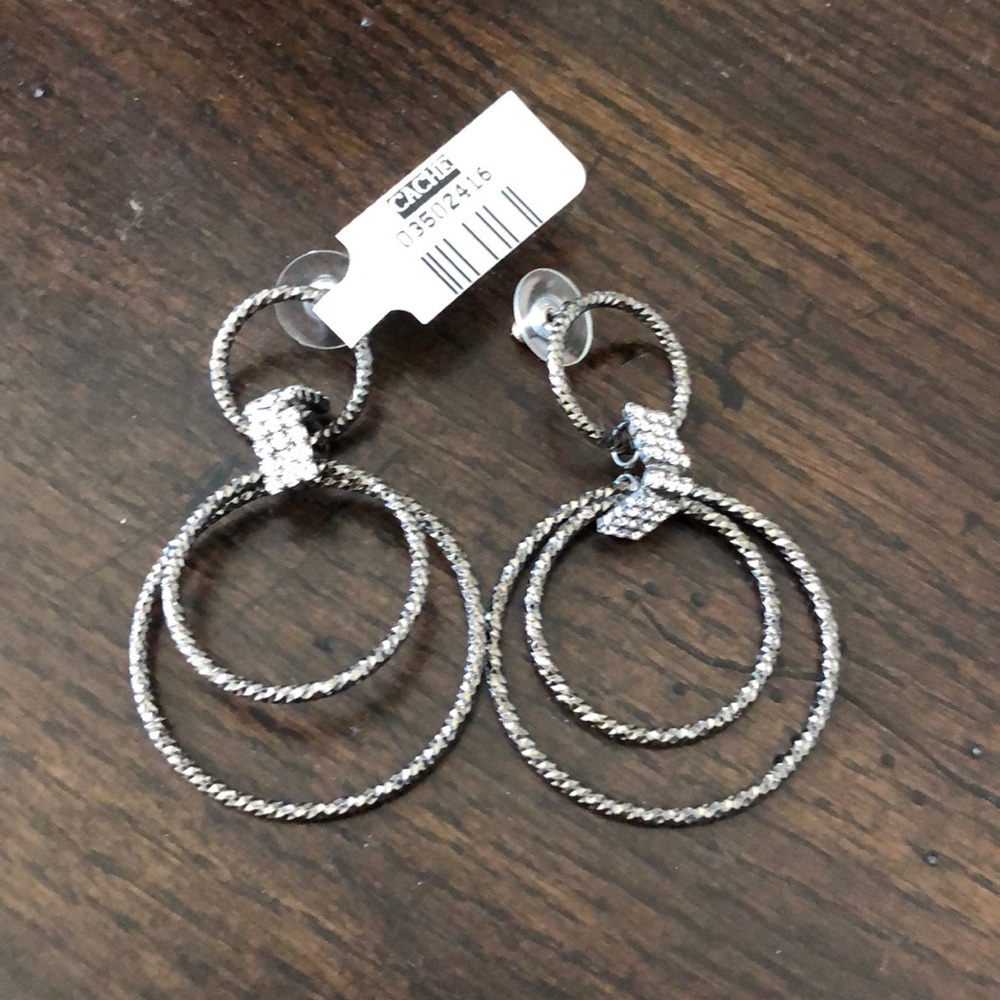Cache Silver Earrings